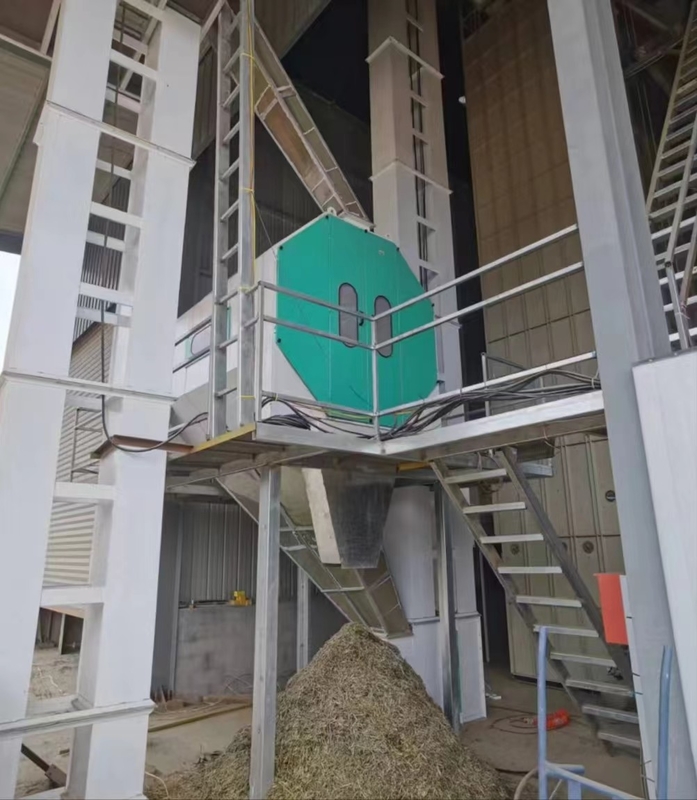Máquina de processamento de arroz de tambor pré-limpadora para estação de secagem de grãos com 30 toneladas/hora