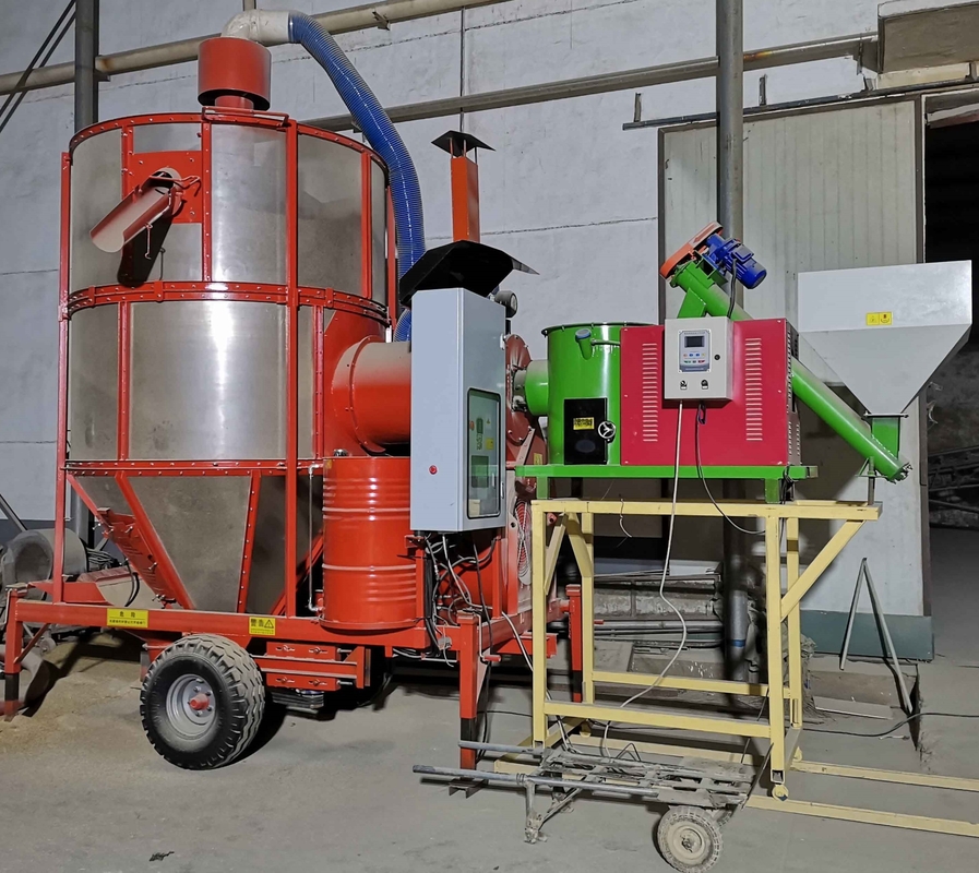 Velocidade de secagem rápida Secador de grãos portátil de 15 toneladas por dia com forno de biomassa