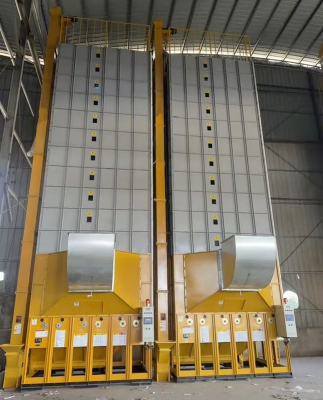 Secador de grãos de sementes de trigo de milho de arroz 70 toneladas/lotação Capacidade de ar quente Temperatura 60-130°C 16.603kw