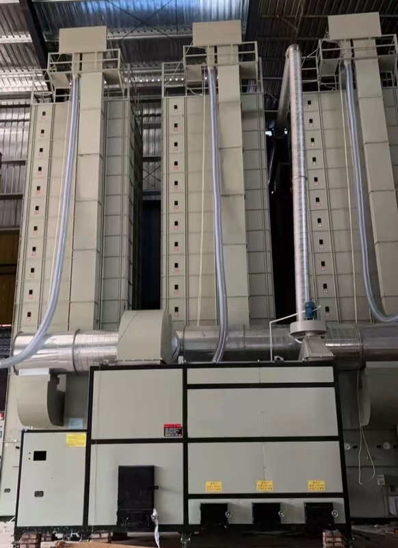 Secador de grãos de camada de secagem de aço inoxidável 105 toneladas/lotação de método inteligente de aquecimento a ar quente