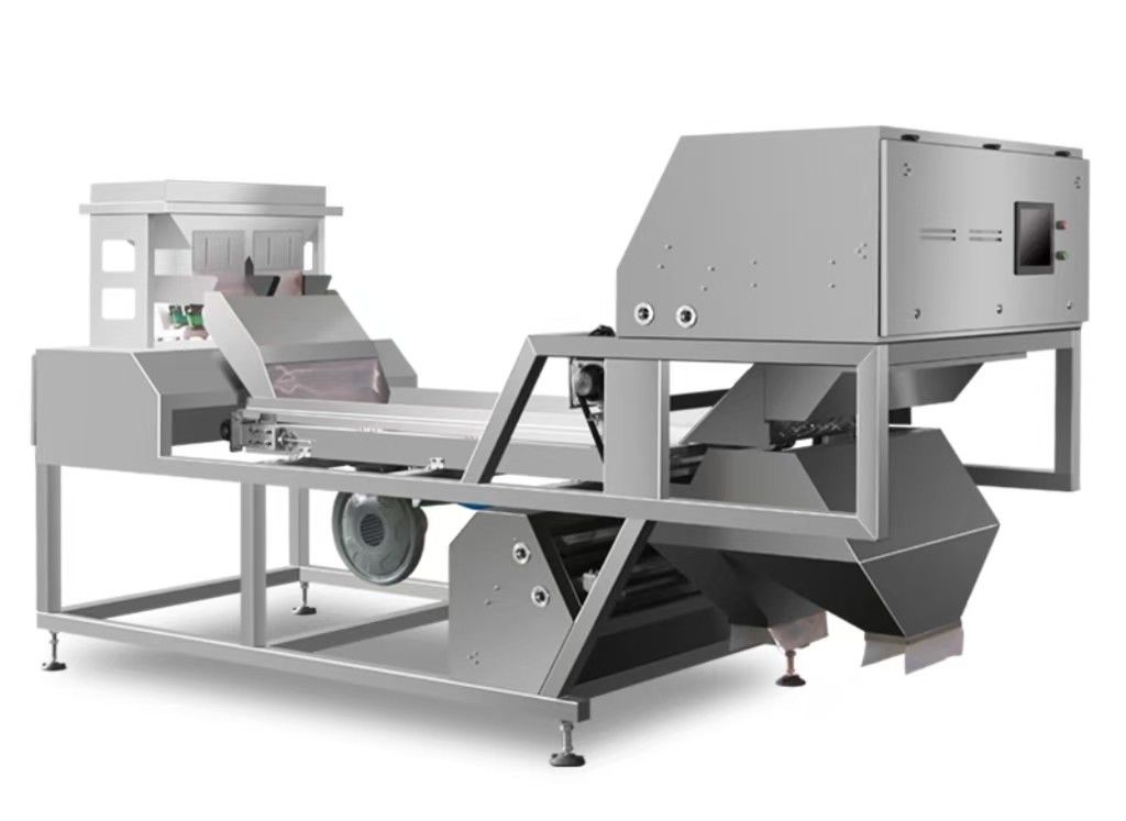 Nozes 1-3 toneladas por hora Máquina de triagem de cores localizada Usada para nozes, amêndoas.