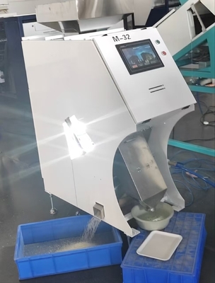 500 Kgs/H Capacidade Mini Arroz CCD Color Sortador com 32 Ejetores