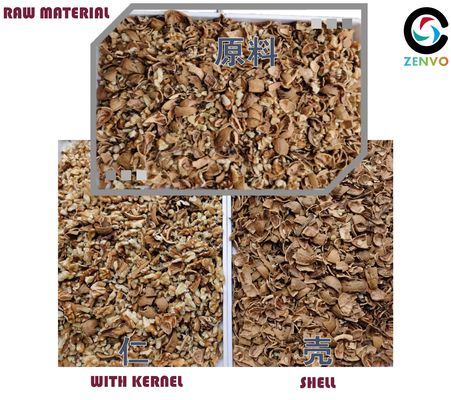 Máquina de classificação de circulação do vento de Shell Out Of Kernels By da noz separada