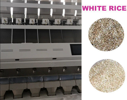 Canais da máquina 448 do classificador da cor do CCD do arroz branco 7 rampas